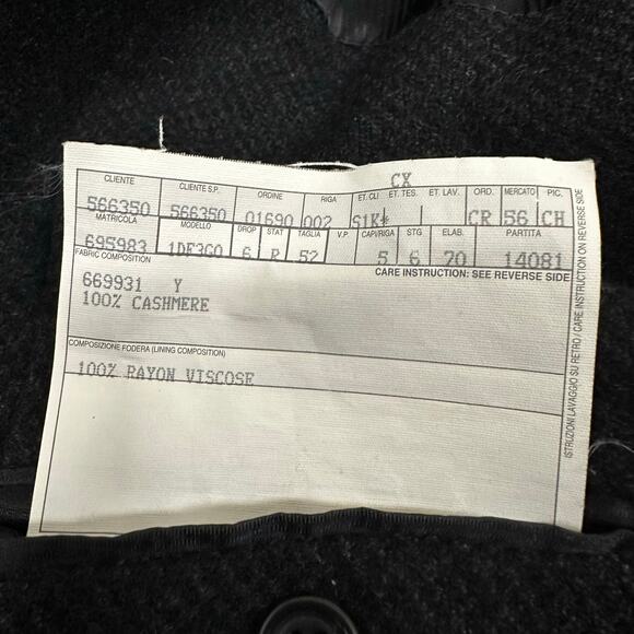 Ermenegildo Zegna cashmere sport coat jacket collar button front large - Picture 8 of 15